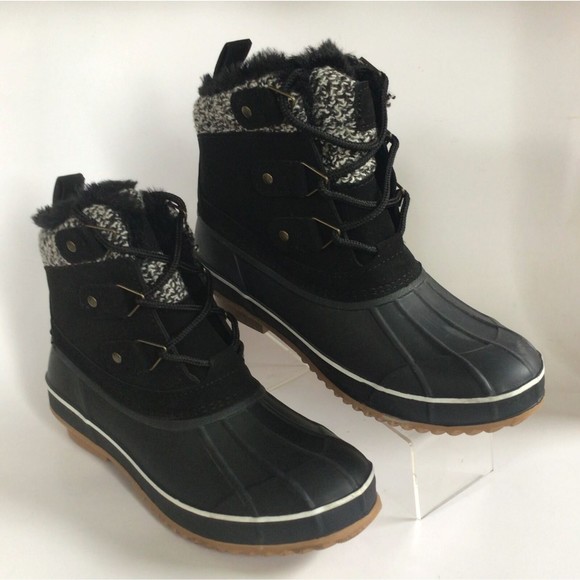 NEW KHOMBU Women's Keri Faux Fur-Lined Duck Boots (Size 7) - Picture 4 of 11